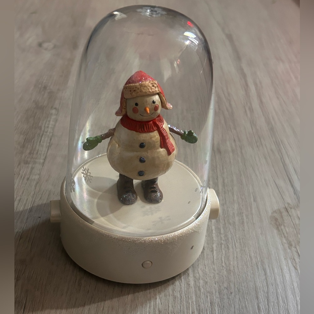Hallmark Happy Tappers 2008 Snowman Music Dancing Globe (Retired)